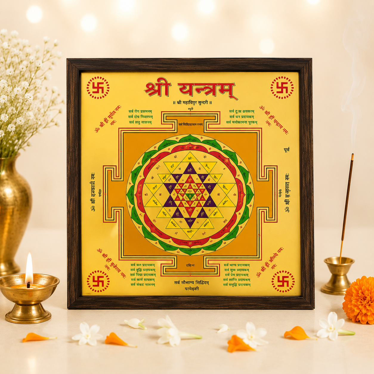 Shree Yantra (6*6 inch) with Frame